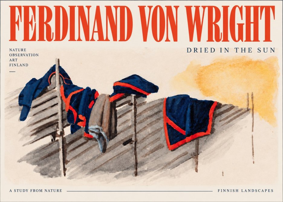 Ferdinand von Wright Study of Military Clothing No4 - Póster