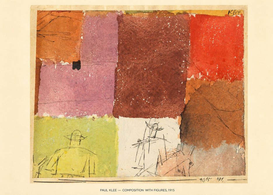 Paul Klee Composition with Figures II No6 - Póster