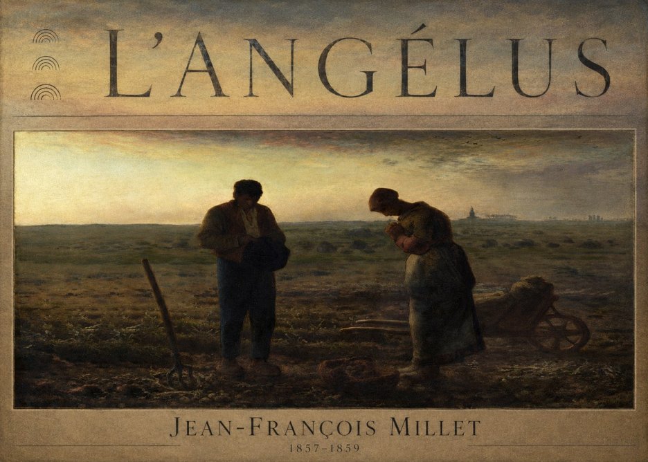 Jean-François Millet L'angélus III No6 - Póster