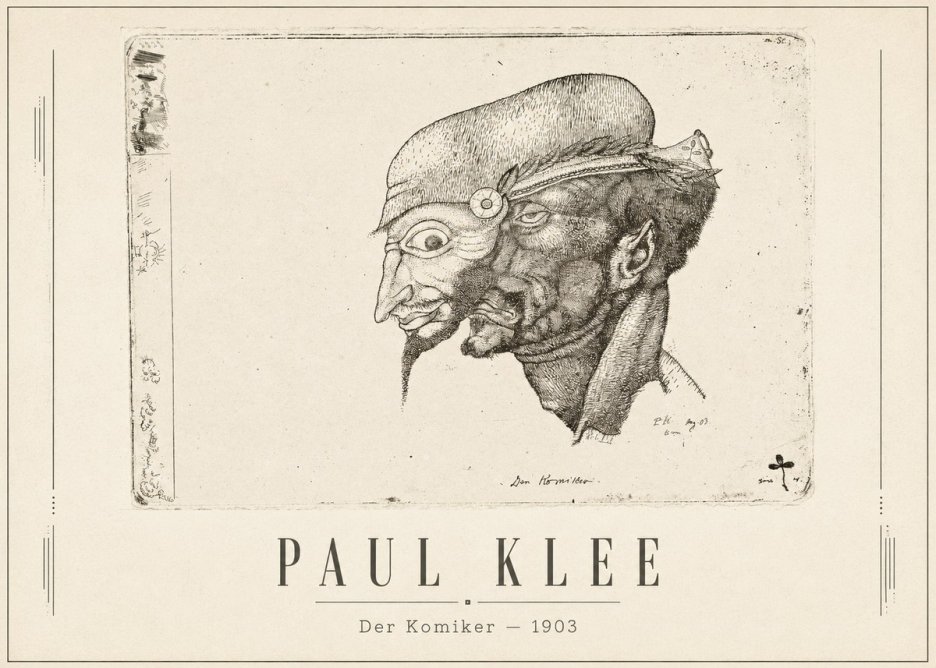 Paul Klee Der Komiker No1 - Póster