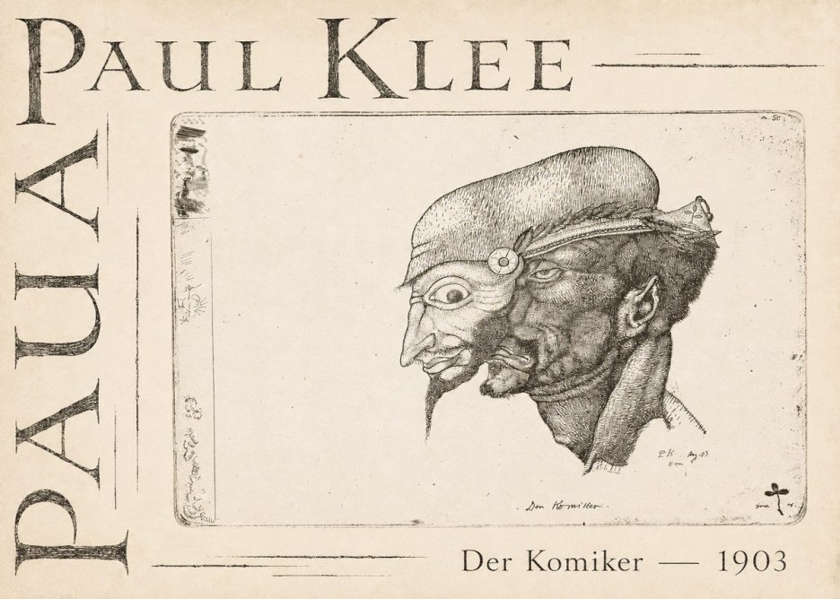 Paul Klee Der Komiker No3 - Póster