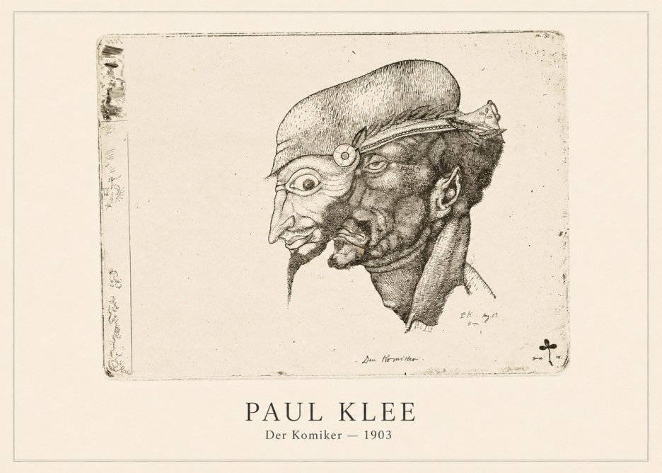 Paul Klee Der Komiker No4 - Póster