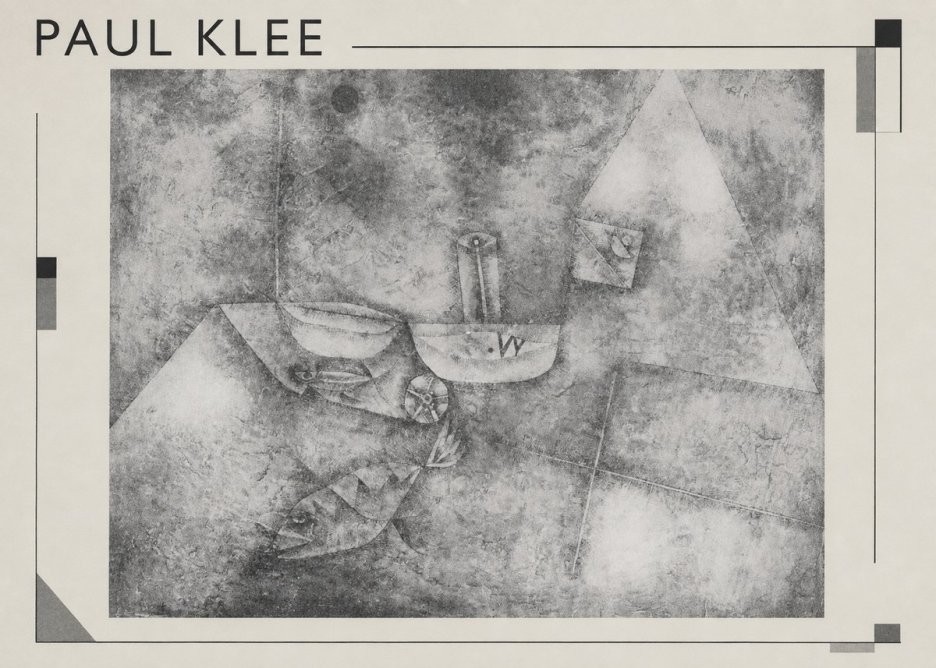 Paul Klee Boats at the Shore No1 - Póster