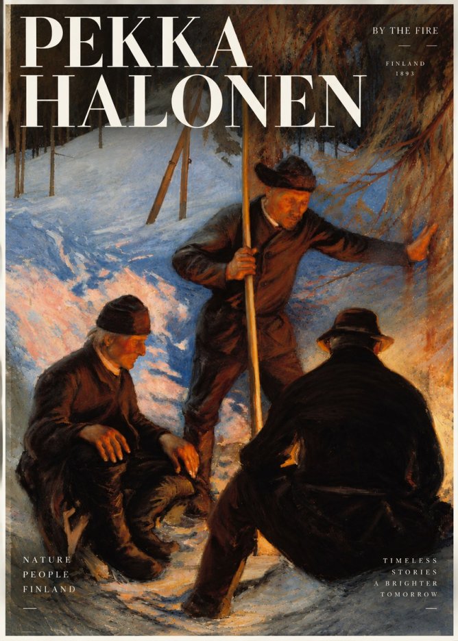 Pekka Halonen By the Fire No4 - Póster