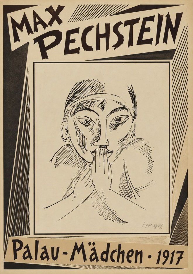 Max Pechstein Palau-mädchen No2 - Póster