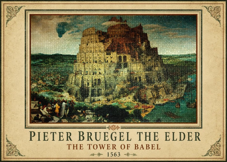 Pieter Bruegel The Tower of Babel XV No1 - Póster