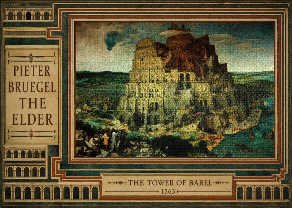Pieter Bruegel The Tower of Babel XV No3 - Póster