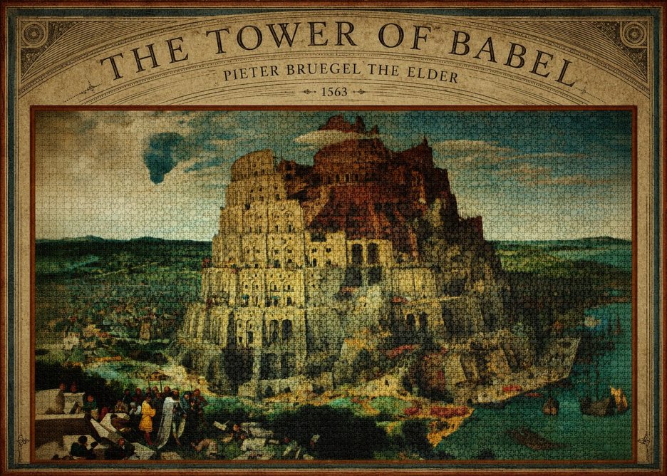 Pieter Bruegel The Tower of Babel XV No6 - Póster