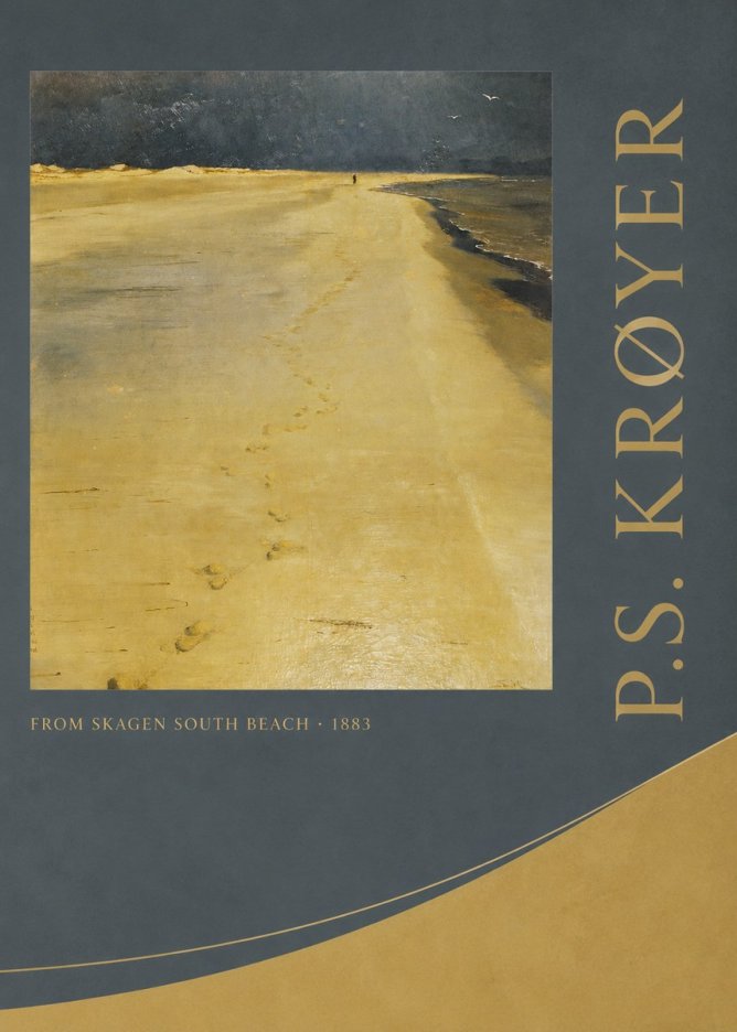 P.S. Krøyer From Skagen South Beach No2 - Póster