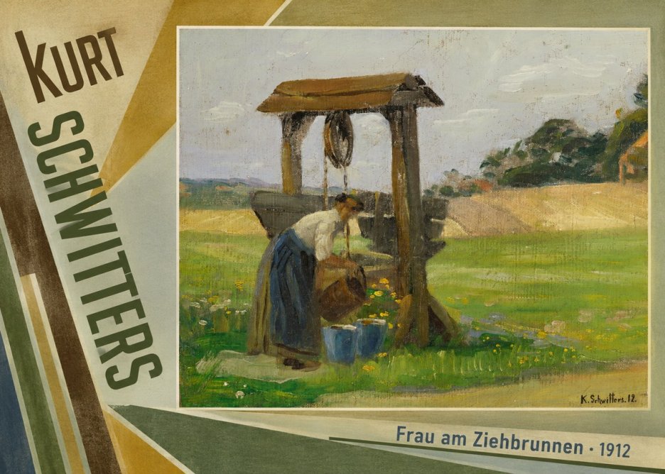 Kurt Schwitters Frau Am Ziehbrunnen No5 - Póster