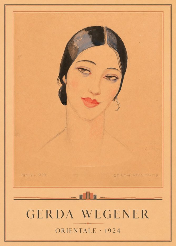 Gerda Wegener Orientale No1 - Póster