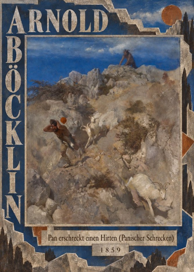 Arnold Böcklin Pan Erschreckt Einen Hirten (Panischer Schrecken) No5 - Póster