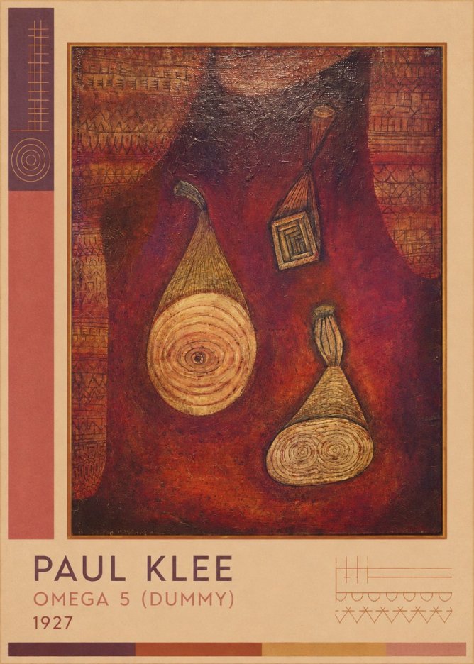 Paul Klee Omega 5 (Dummy) No2 - Póster