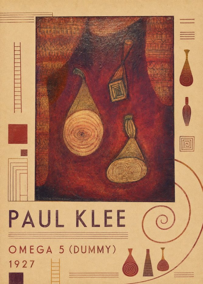 Paul Klee Omega 5 (Dummy) No6 - Póster