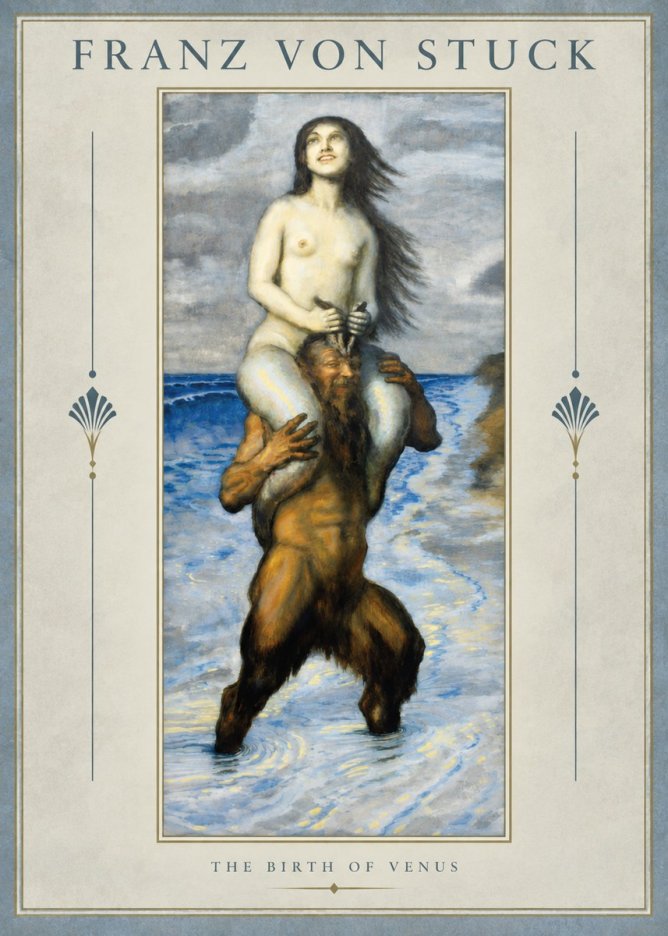 Franz von Stuck The Birth of Venus No2 - Póster