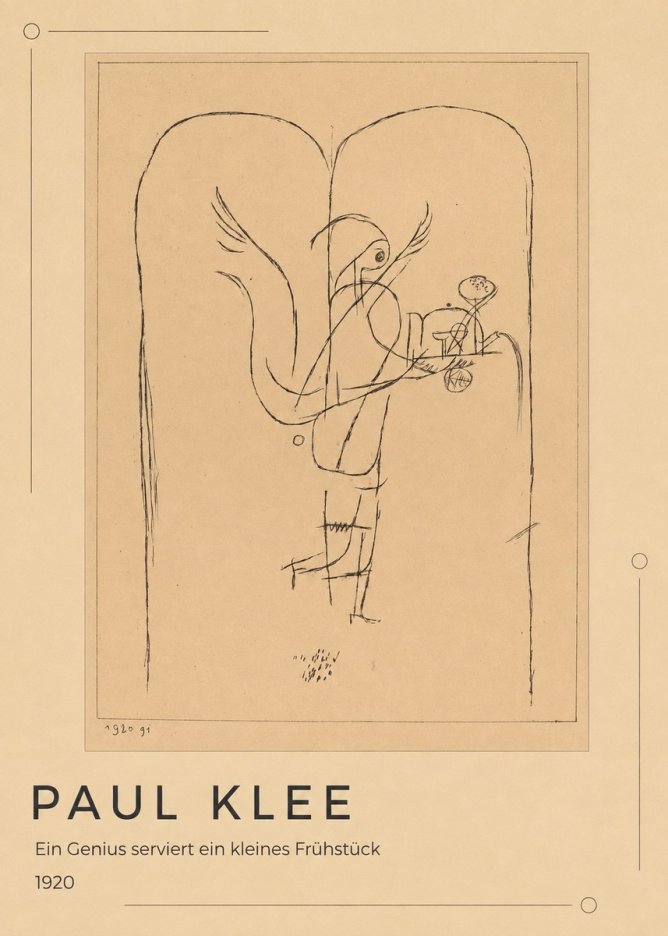 Paul Klee Ein Genius Serviert Ein Kleines Frühstück No1 - Póster