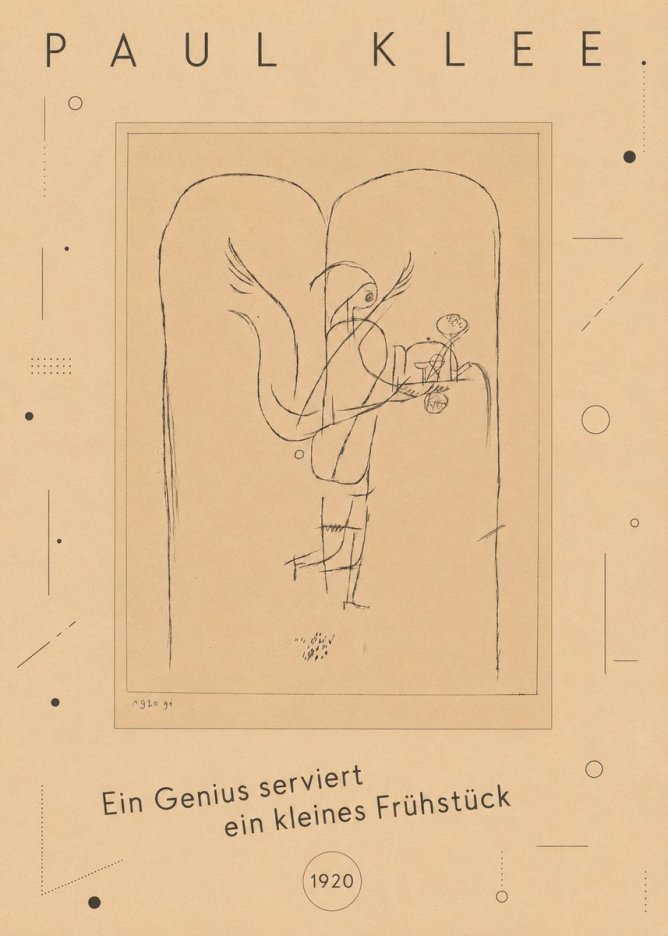 Paul Klee Ein Genius Serviert Ein Kleines Frühstück No3 - Póster