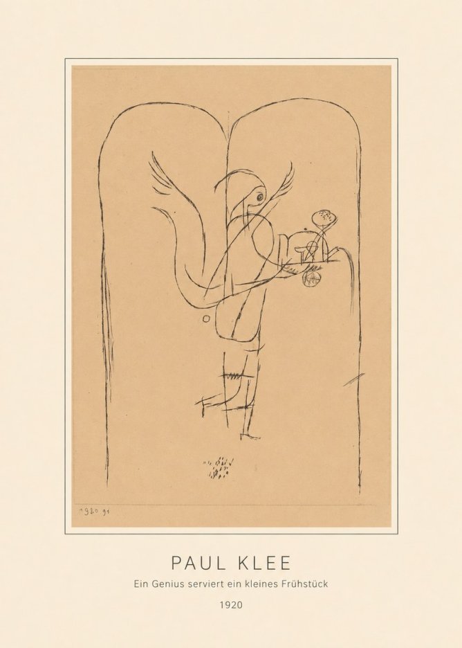 Paul Klee Ein Genius Serviert Ein Kleines Frühstück No4 - Póster