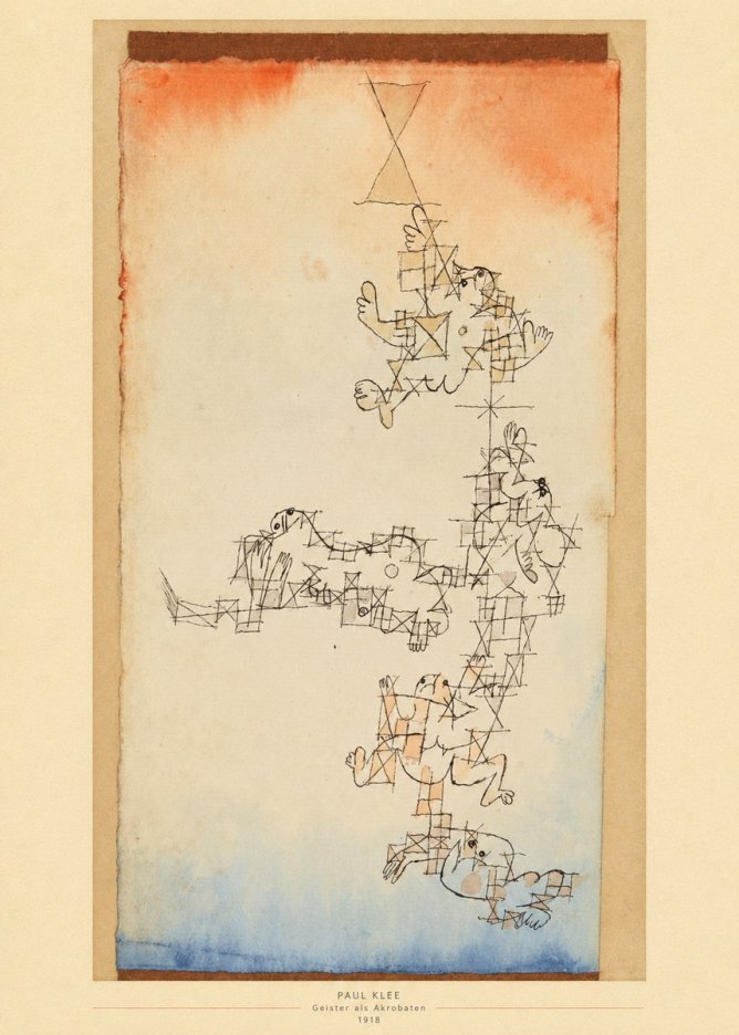Paul Klee Geister Als Akrobaten No5 - Póster
