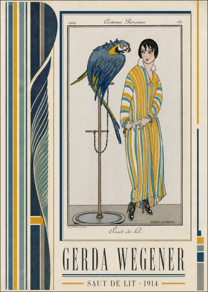 Gerda Wegener Saut De Lit 1914 No2 - Póster
