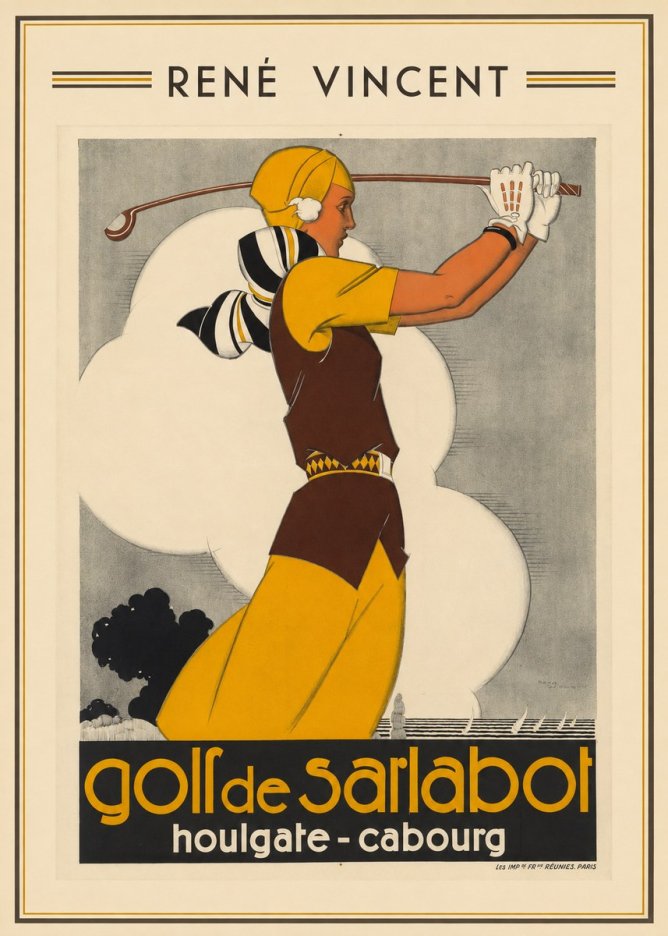 René Vincent Golf De Sarlabot No1 - Póster