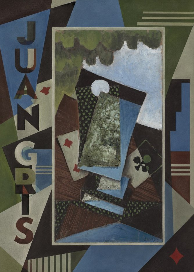 Juan Gris Playing Cards and a Siphon No2 - Póster