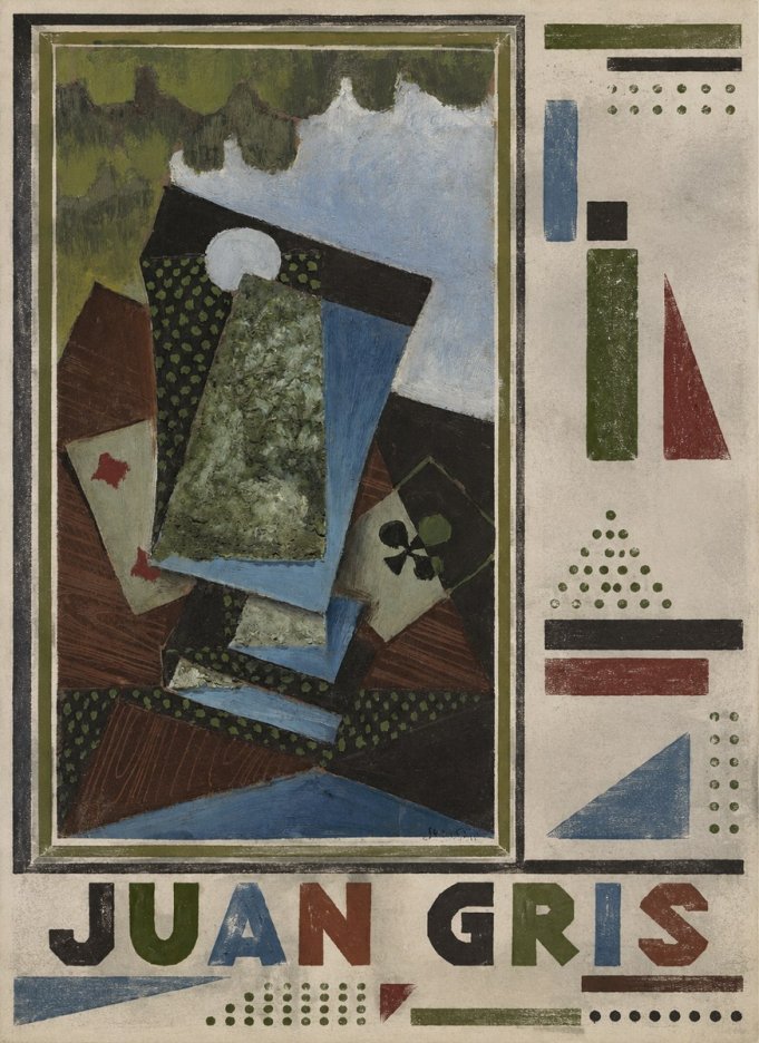 Juan Gris Playing Cards and a Siphon No5 - Póster