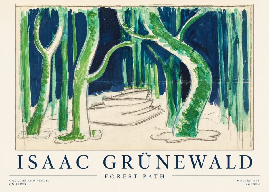 Isaac Grünewald Forest Path No1 - Póster