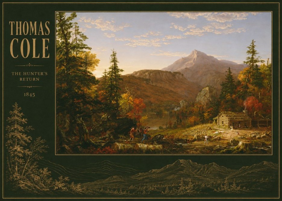 Thomas Cole The Hunter's Return II No2 - Póster