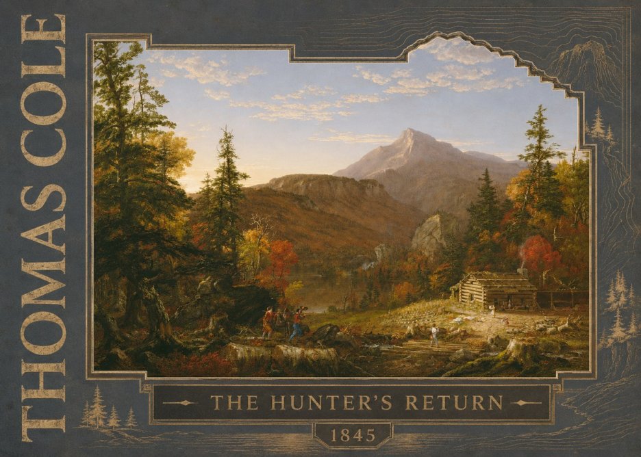 Thomas Cole The Hunter's Return II No5 - Póster