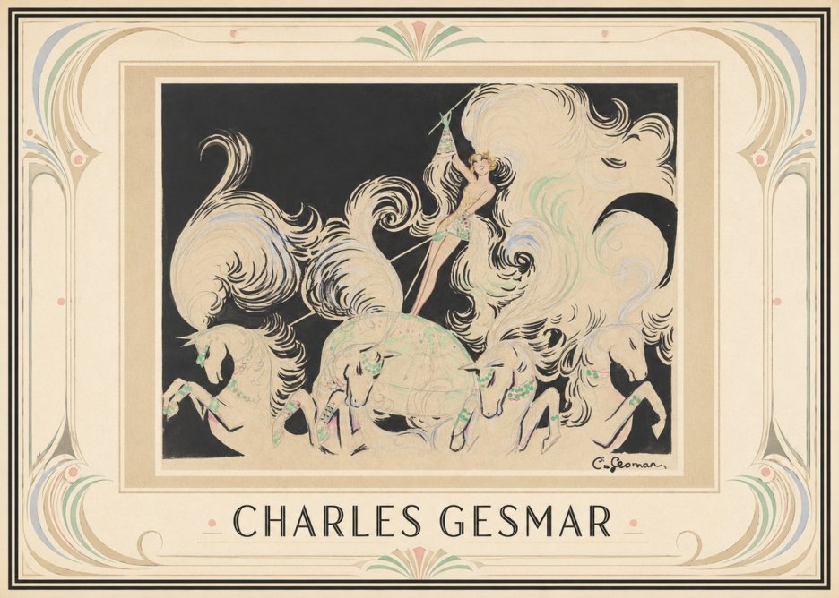 Charles Gesmar Art Deco Fantasy No1 - Póster