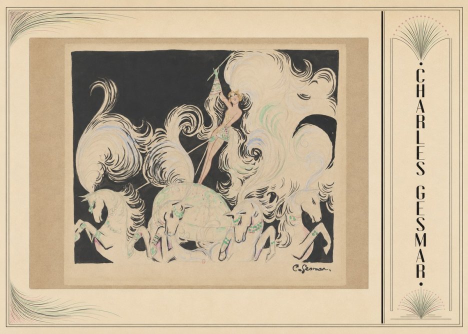 Charles Gesmar Art Deco Fantasy No3 - Póster