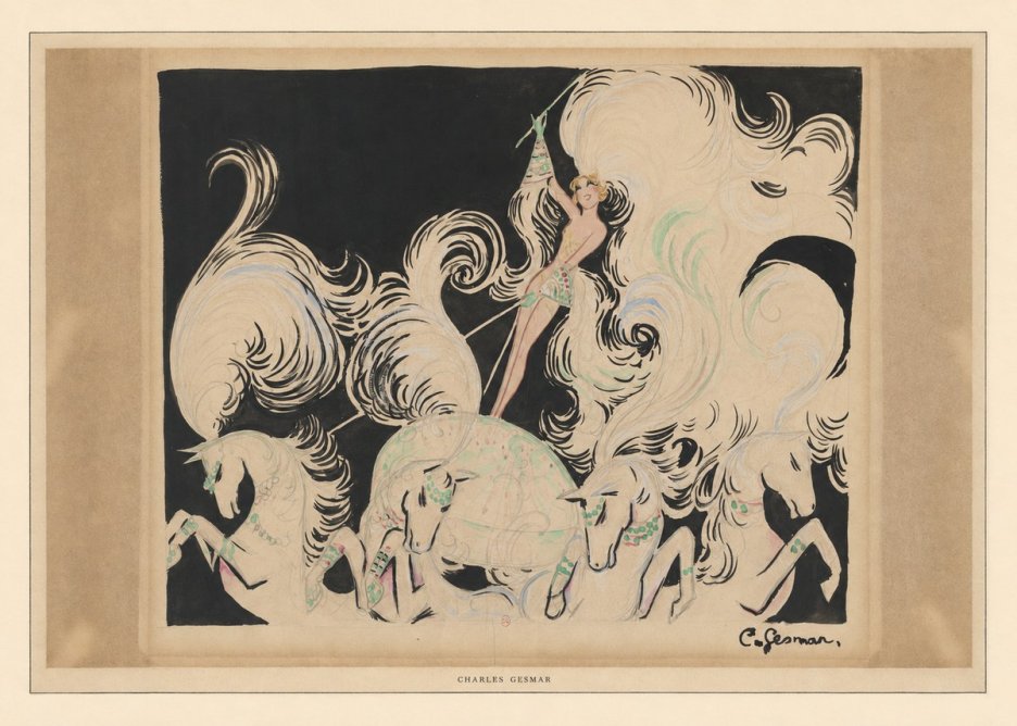 Charles Gesmar Art Deco Fantasy No6 - Póster