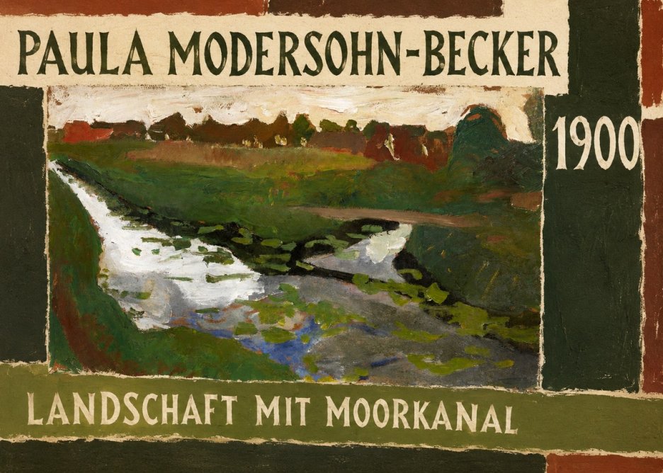 Paula Modersohn-Becker Landschaft Mit Moorkanal No3 - Póster