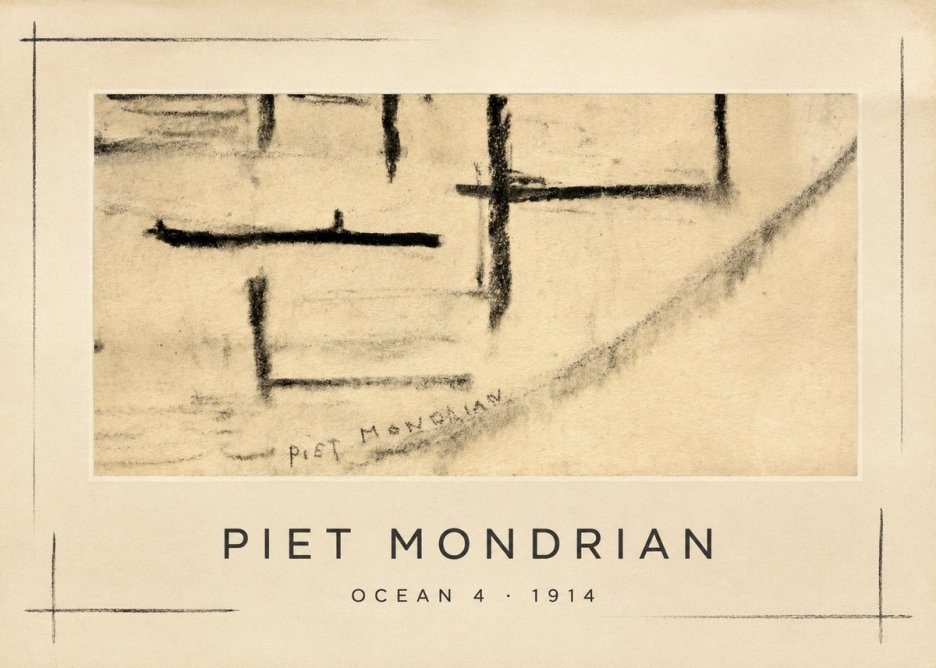 Piet Mondrian Ocean 4 No1 - Póster