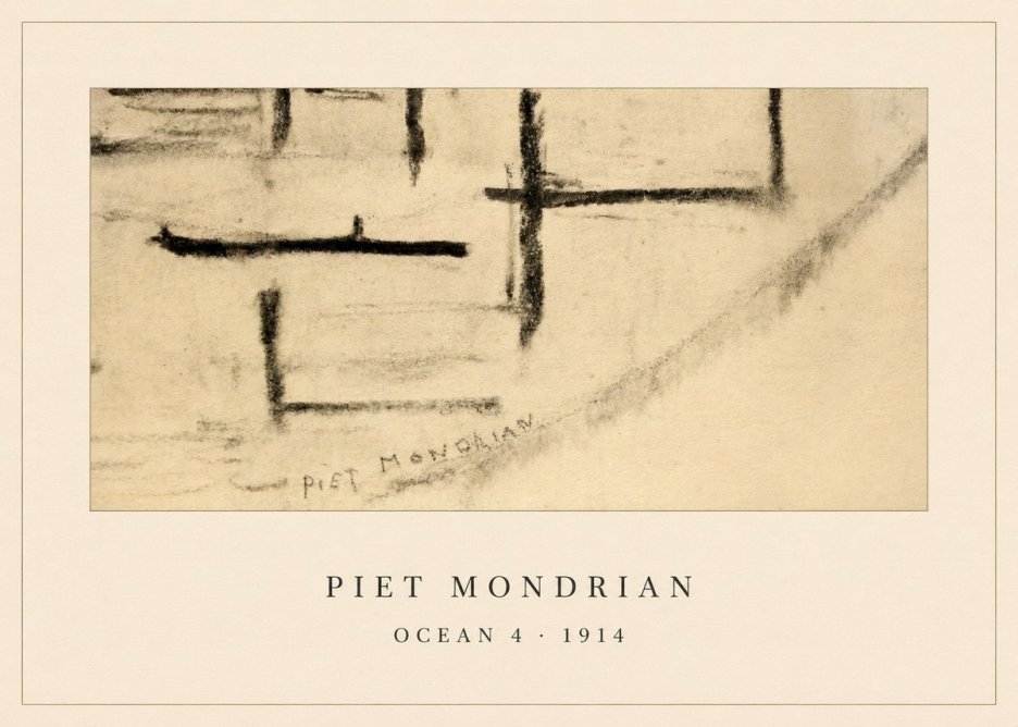 Piet Mondrian Ocean 4 No5 - Póster