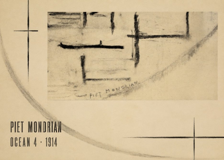 Piet Mondrian Ocean 4 No6 - Póster