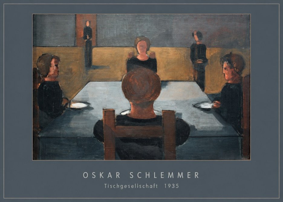 Oskar Schlemmer Tischgesellschaft No4 - Póster
