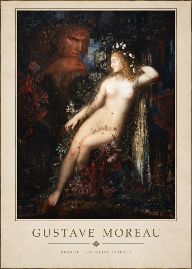Gustave Moreau Hélène No4 - Póster
