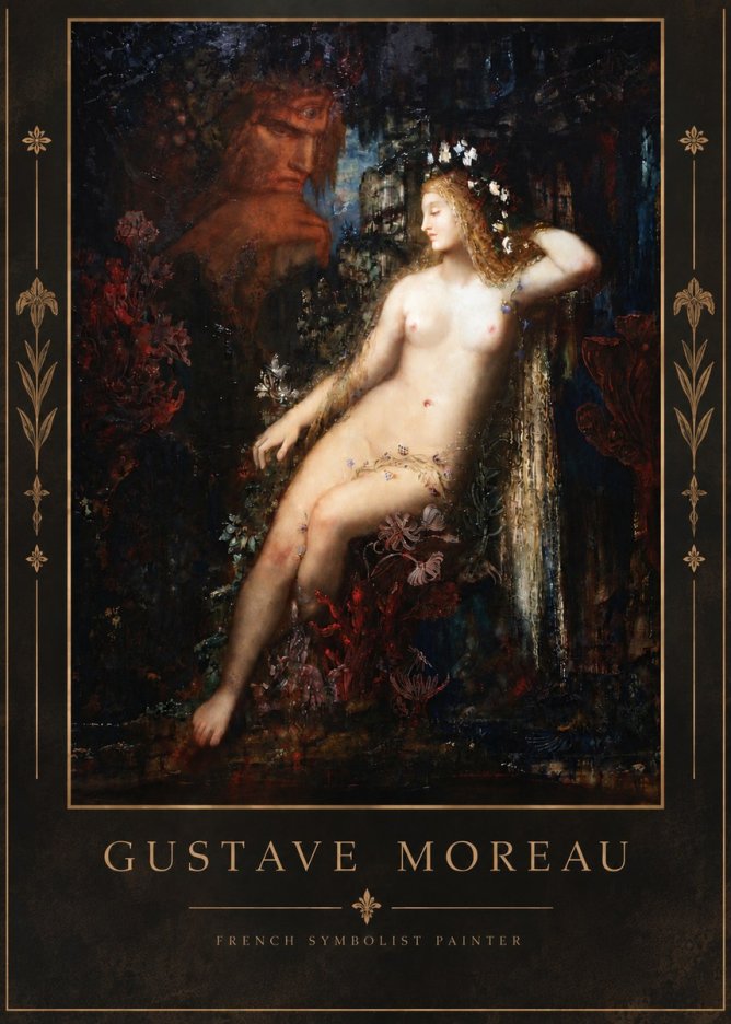 Gustave Moreau Hélène No6 - Póster