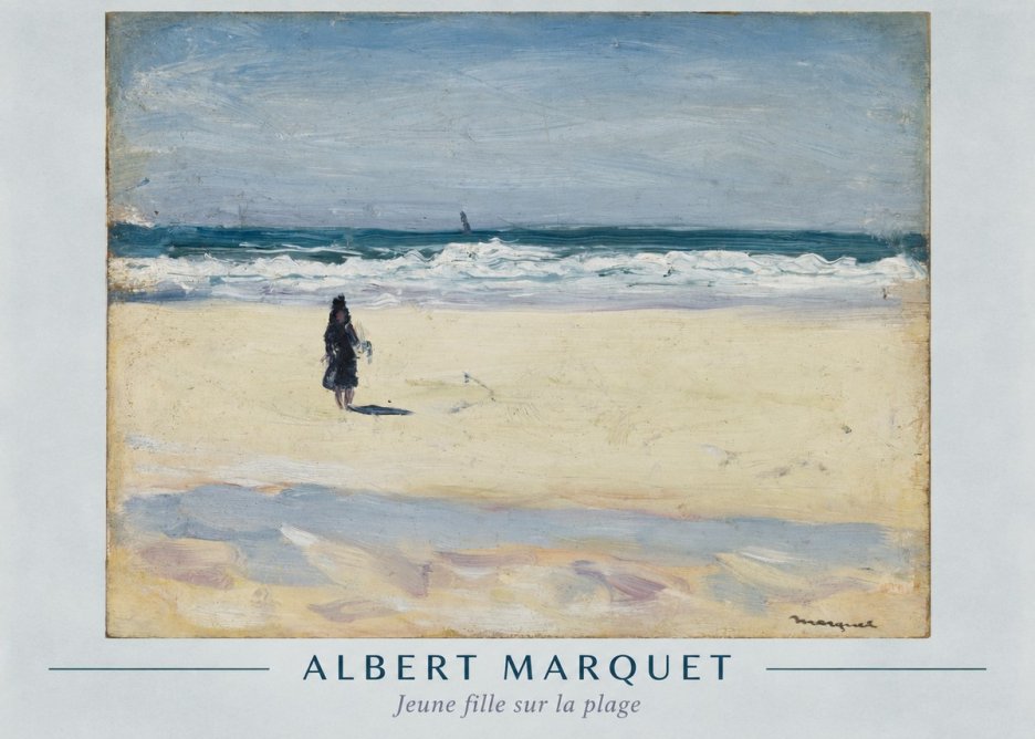 Albert Marquet Jeune Fille Sur La Plage No1 - Póster