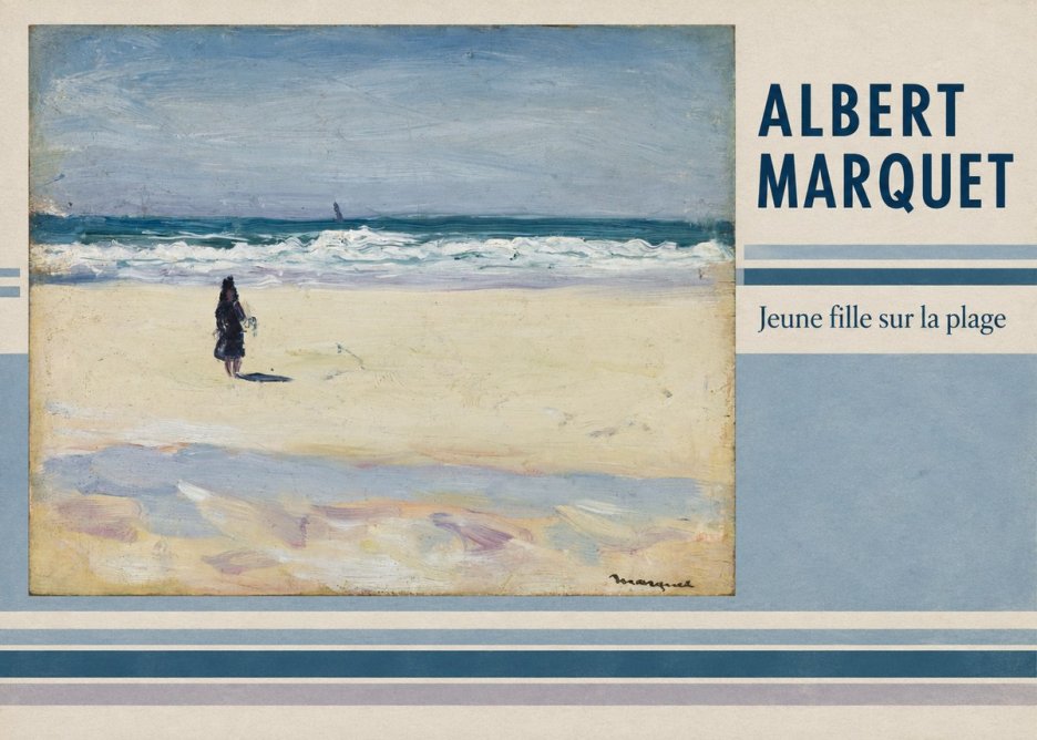 Albert Marquet Jeune Fille Sur La Plage No2 - Póster