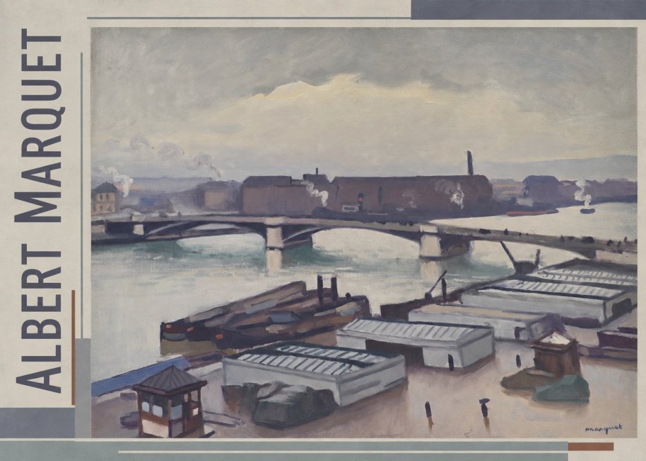 Albert Marquet River Scene, Paris No2 - Póster