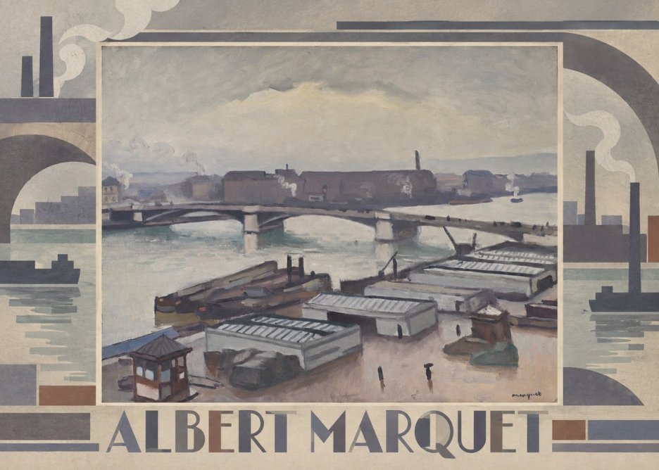 Albert Marquet River Scene, Paris No6 - Póster