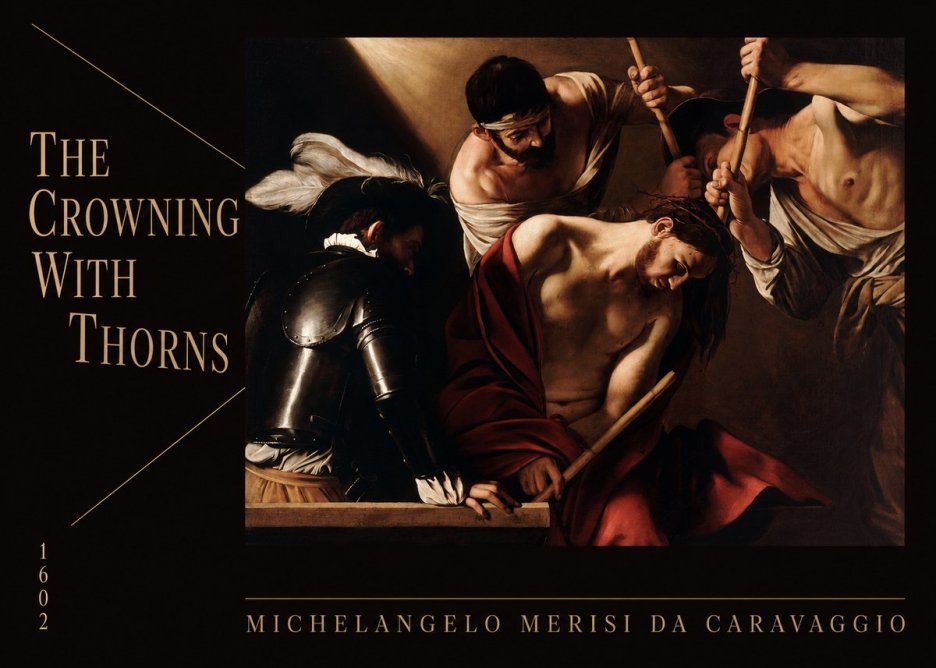 Michelangelo Merisi da Caravaggio The Crowning with Thorns II No6 - Póster