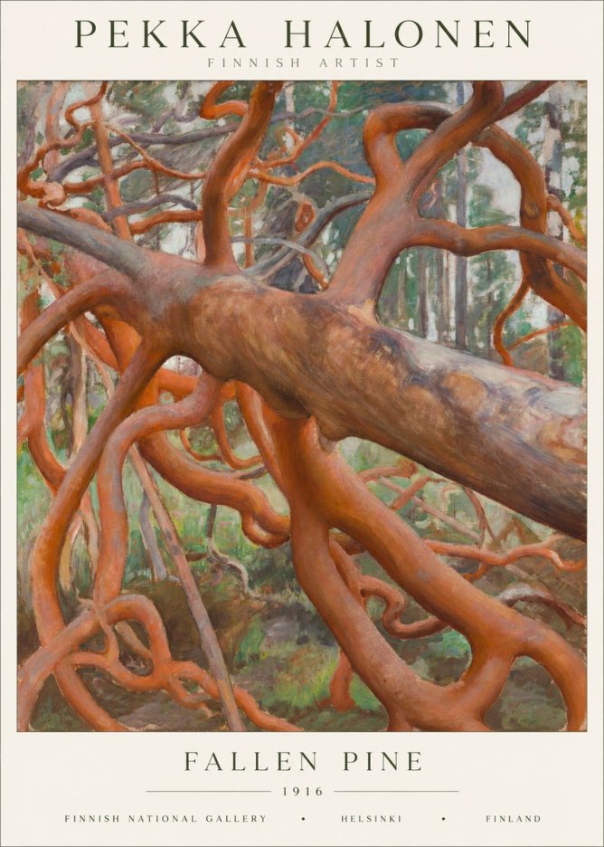 Pekka Halonen Fallen Pine No1 - Póster