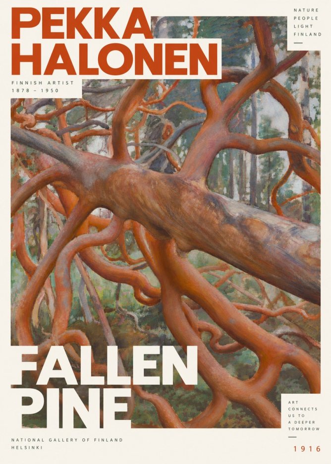 Pekka Halonen Fallen Pine No6 - Póster