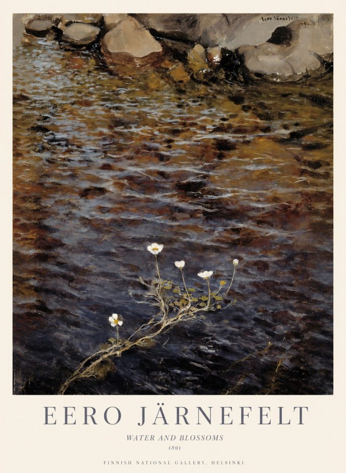 Eero Järnefelt Water and Blossoms No1 - Póster