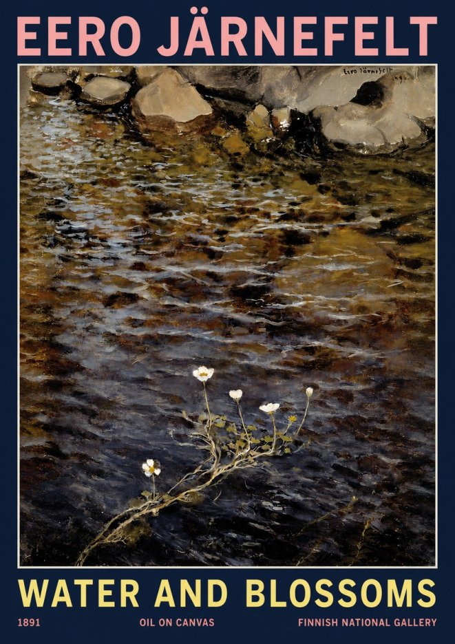 Eero Järnefelt Water and Blossoms No2 - Póster