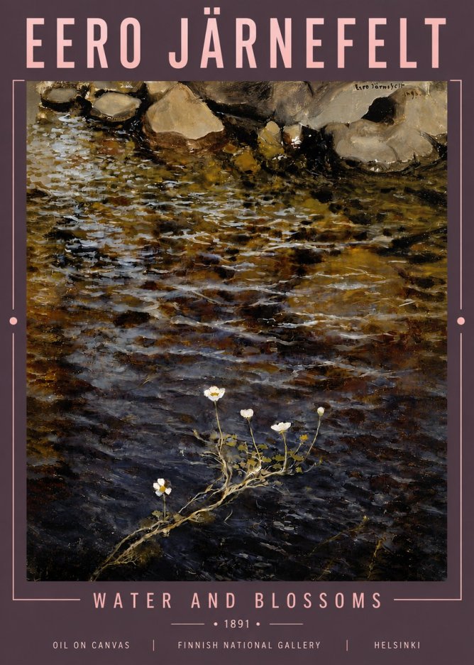 Eero Järnefelt Water and Blossoms No5 - Póster